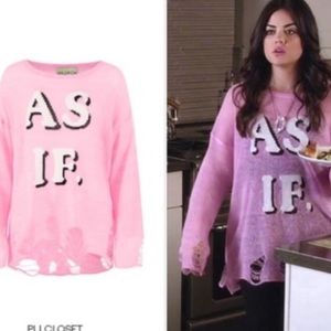 Wildfox As If Lennon distressed sweater Sz M